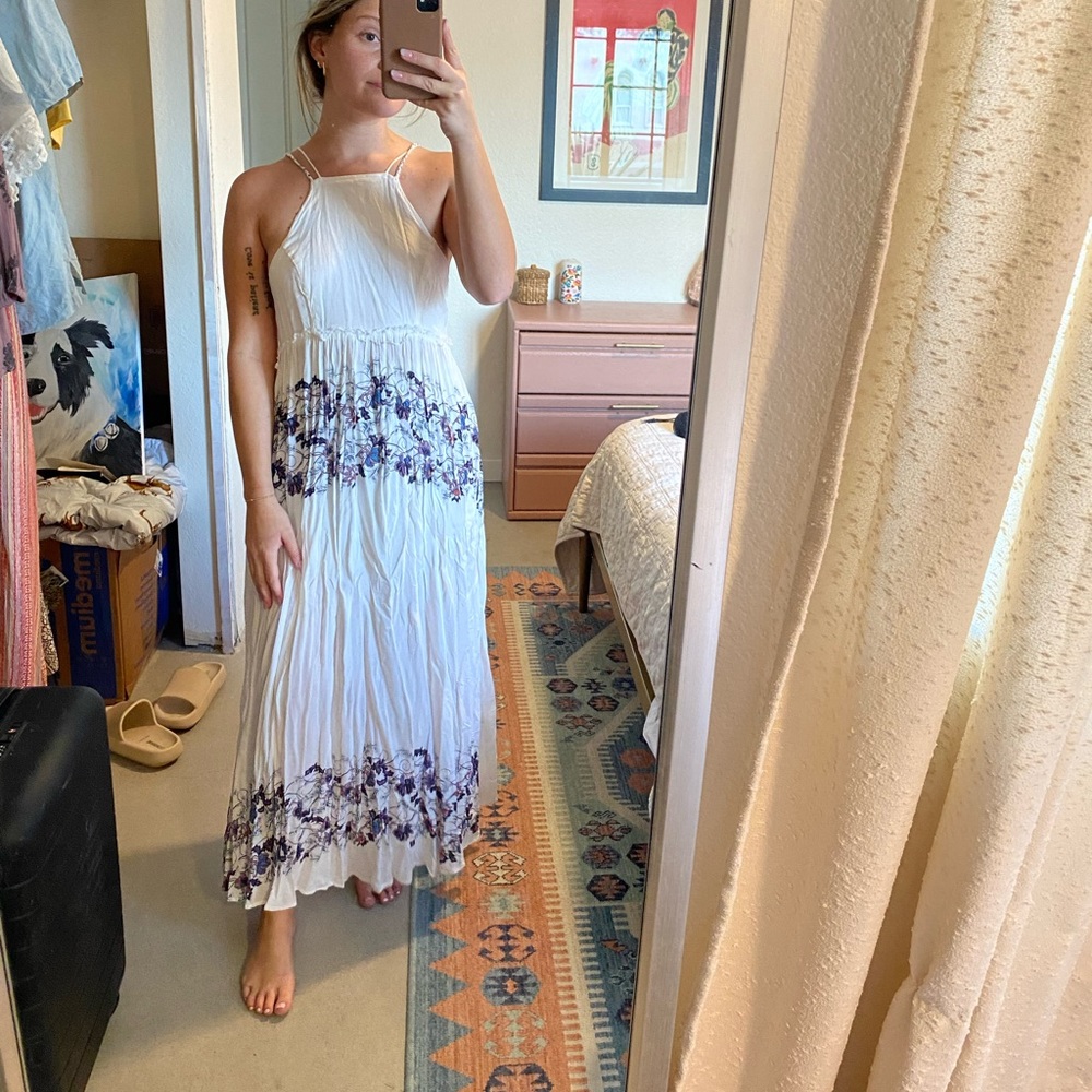 Floral detail Maxi dress